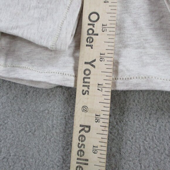 SKIMS Cotton Jersey Long Sleeve T Shirt Womens 2XS XXS Oatmeal Heather NWT - Picture 6 of 9